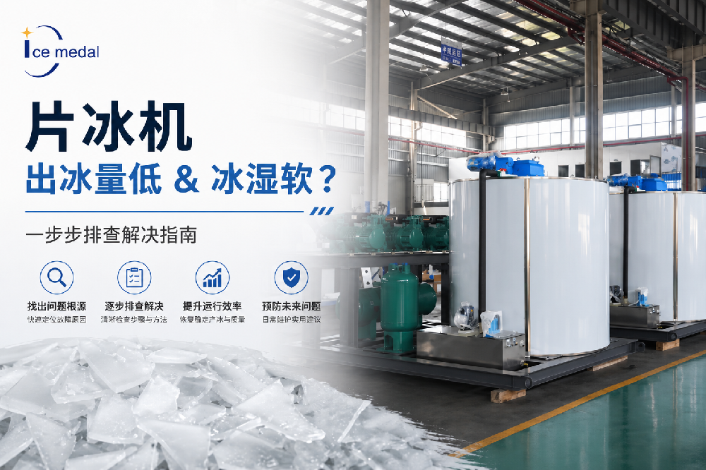 片冰机产冰量少、冰片湿软？分步排查处理指南