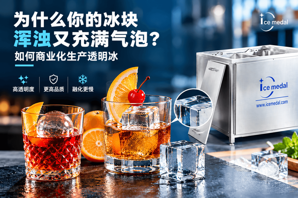 高品质透明冰生产方案，解决冰块发白气泡多问题